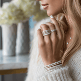 Rings 14K & 18K Gold Small Round Diamond Eternity Ring, Lab Grown