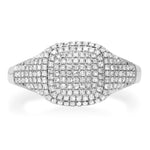 Rings 14K Gold Micro-Pave Diamond Dome Ring