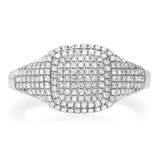 Rings 14K Gold Micro-Pave Diamond Dome Ring