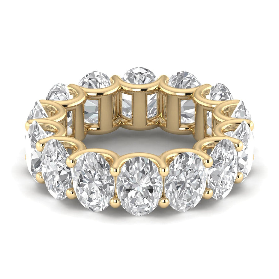 Rings 14K Gold Oval Diamond Eternity Band, Lab Grown