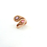 Rings 18K Gold Amethyst and Diamond Wrap Around Ring