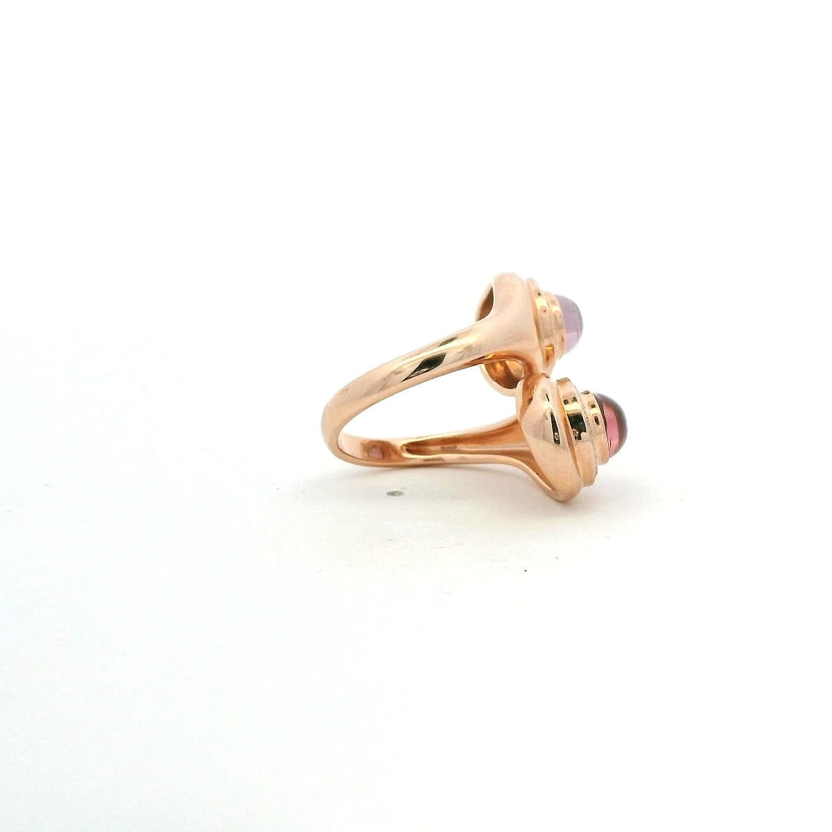 Rings 18K Gold Amethyst and Diamond Wrap Around Ring