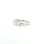 Rings 18K Gold Elevated Round 5 Diamond Band, Lab Grown
