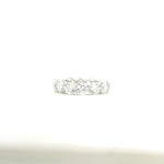 Rings 18K Gold Elevated Round Diamond Eternity Band, Lab Grown