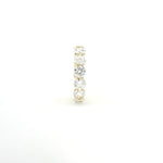 Rings 18K Gold Elevated Round Diamond Eternity Band, Lab Grown