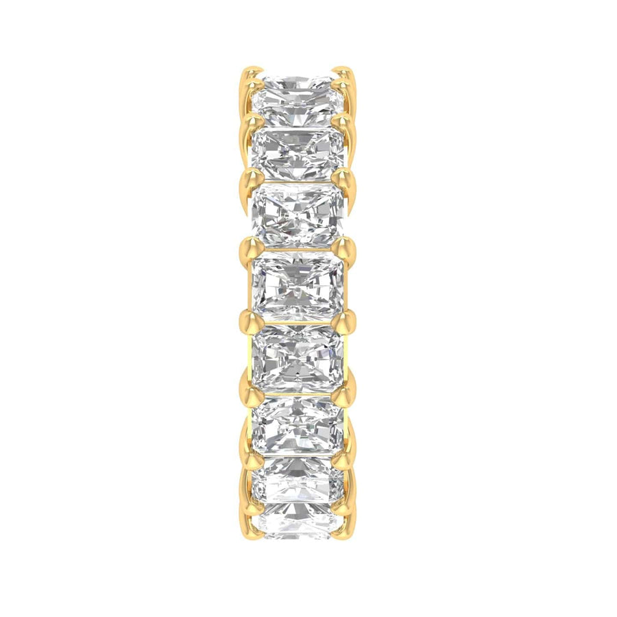 Rings 18K Gold Radiant Cut Diamond Eternity Ring Lab Grown