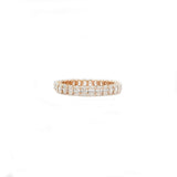 Rings 6 / Rose Gold / 14K 14K & 18K Gold Oval Diamond Eternity Ring, Lab Grown, 1.7 cts