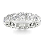 Rings 6 / White Gold / 4.97 ct 18K Gold Round Diamond Eternity Band Lab Grown