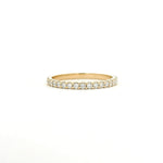 Rings 6 / Yellow Gold / 14K 14K & 18K Gold Mini Round Diamond Eternity Ring, Lab Grown