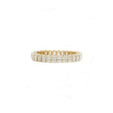 Rings 6 / Yellow Gold / 14K 14K & 18K Gold Oval Diamond Eternity Ring, Lab Grown, 1.7 cts