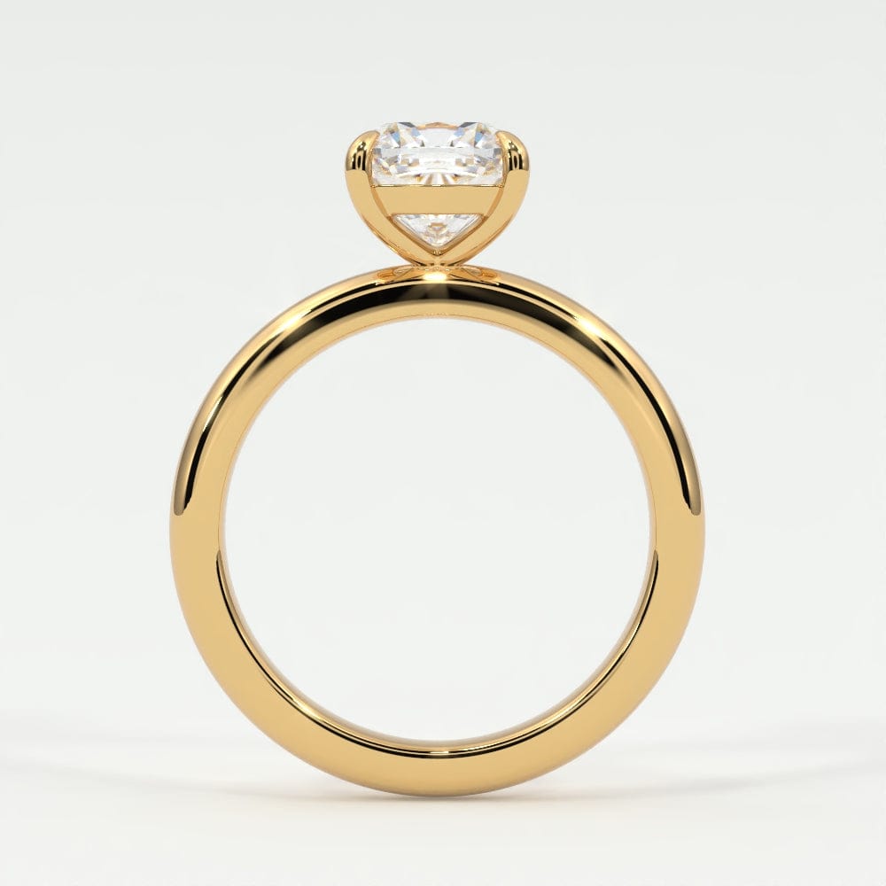 Rings Cushion Cut Diamond Solitaire Band