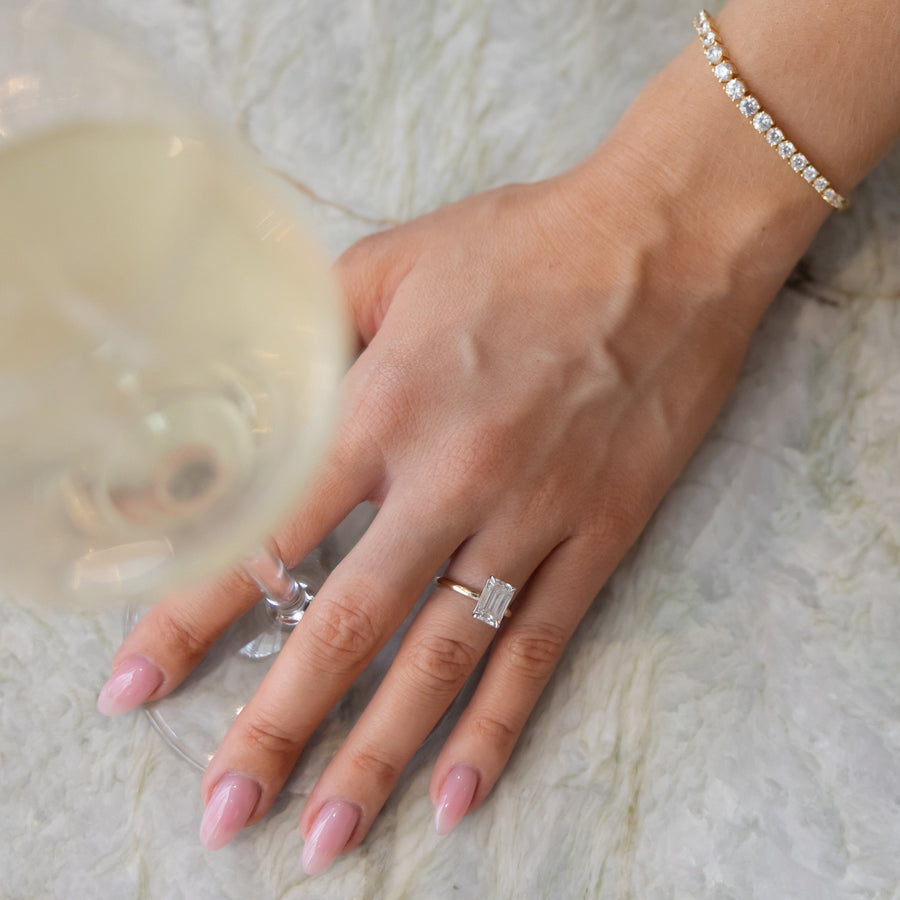 Rings Emerald Cut Diamond Engagement Rings
