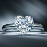 Rings Heart Shaped Diamond Engagement Rings, Lab Grown