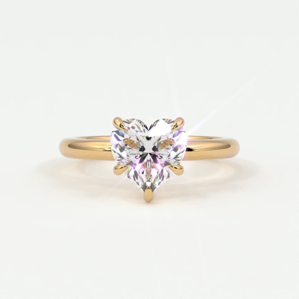 Rings Heart Shaped Diamond Engagement Rings, Lab Grown