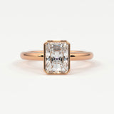 Rings Radiant Cut Bezel Setting