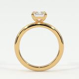 Rings Radiant Cut Diamond Solitaire Band