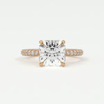 Rings Square Radiant Cut Diamond Engagement Rings, Lab Grown