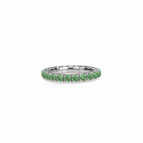 Rings Stretch & Stack Green Tsavorite Eternity Rings, .6-3.0 Carats