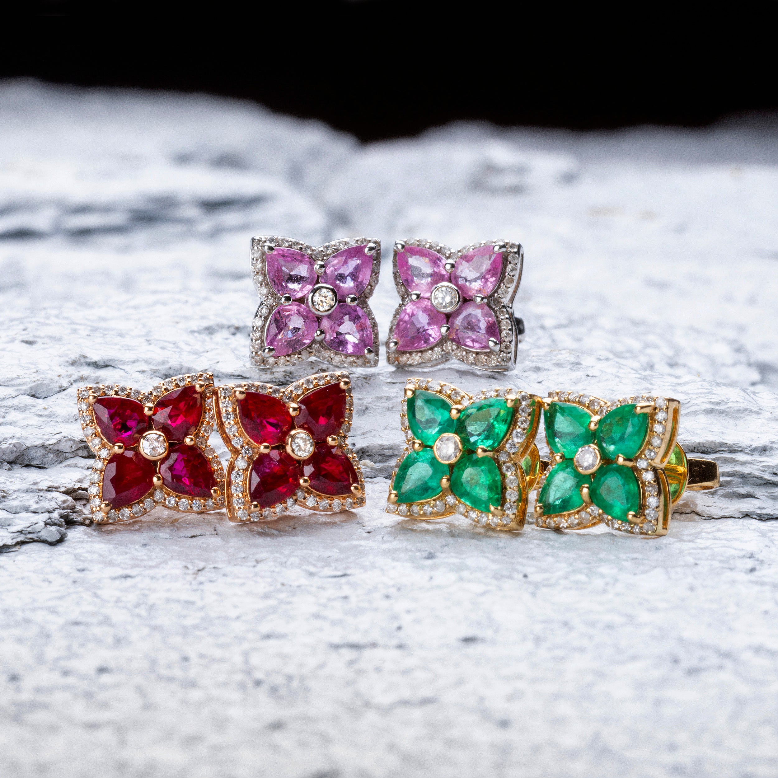 Splash on the rubies and color, who is wearing what?