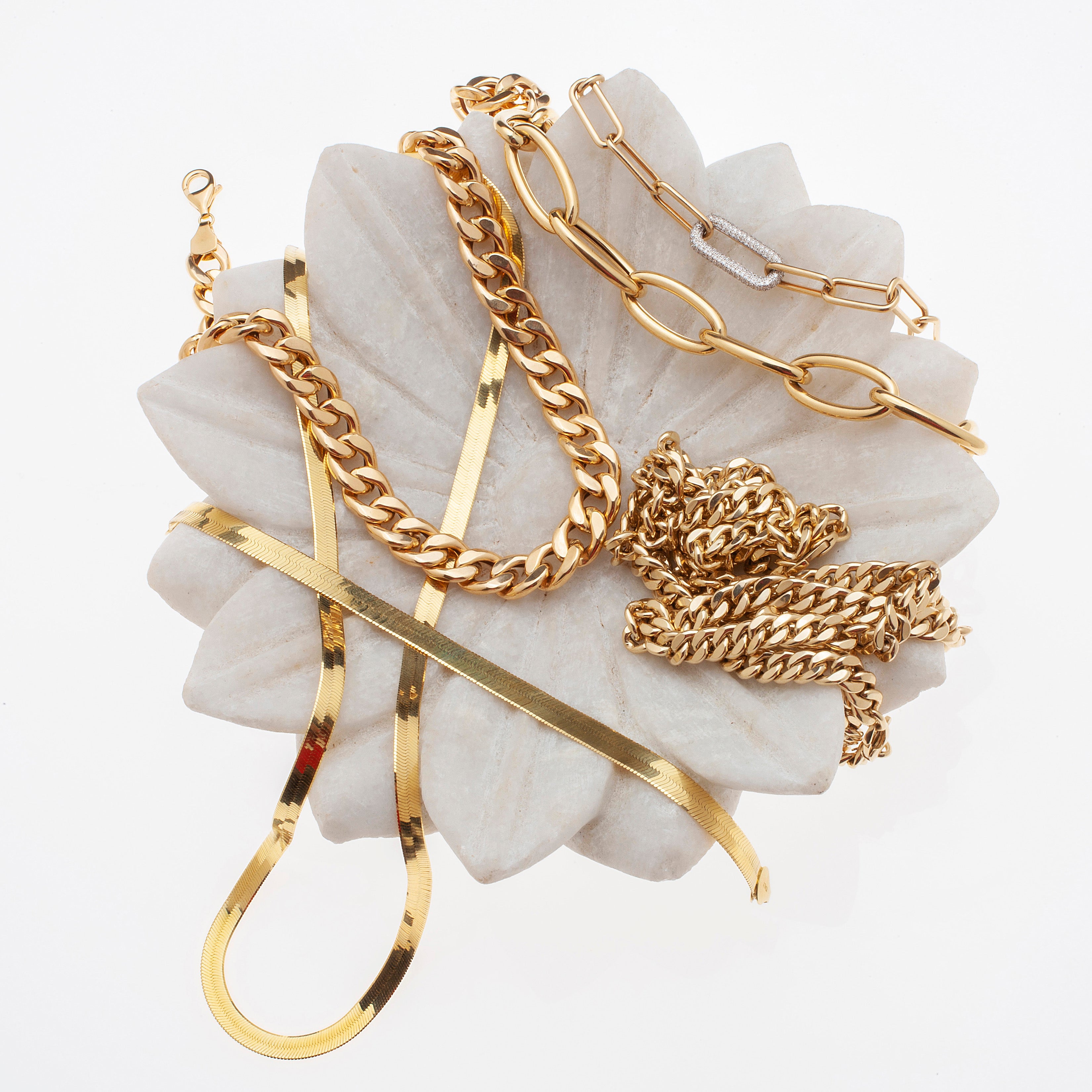 Flat Cuban Necklaces
