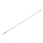 Anklets 7" Small 14K Gold Diamond Tennis Anklet Invisible Setting