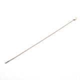 Anklets 7" Small 14K Gold Diamond Tennis Anklet Invisible Setting