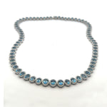 Bracelet 18K Gold Aquamarine and Diamond Necklace