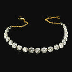 Bracelet 18K Gold Diamond Strand invisible Set Drilled Diamond and Chain Bracelet, 7.93 cts, Lab Grown
