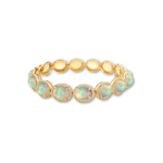 Bracelet 18K Gold Opal and Diamond Bracelet