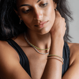 Bracelet 18K Gold Stretch Green Peridot Tennis Bracelet, 8.55-18 Carats