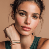 Bracelet 18K Gold Stretch Green Peridot Tennis Bracelet, 8.55-18 Carats