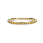 Bracelet XS:  45mm / Yellow Gold / 8.55-10.83 Carats Orange Sapphires TW 18K Stretch & Stack Yellow Sapphire Tennis Bracelet, 8.55-18 Carats