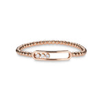 Bracelets 14K & 18K Three Diamond Ball Stretch Bracelet