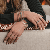 Bracelets 14K Gold Emerald Strand Bracelet