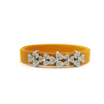 Bracelets 14K gold Material Flower Pave Diamond Bracelet