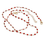 Bracelets 14K Gold Ruby Strand Bracelet