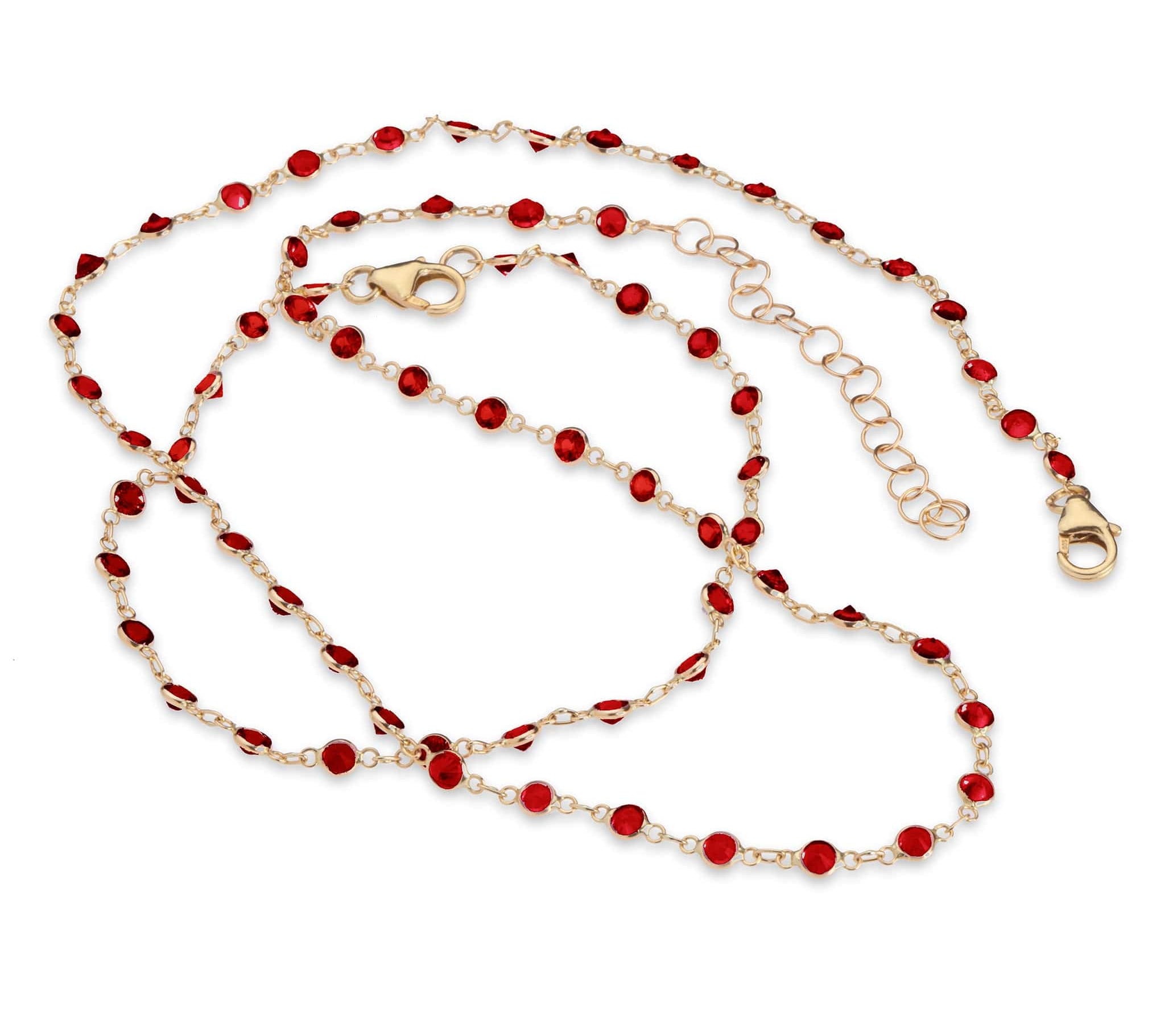 Bracelets 14K Gold Ruby Strand Bracelet