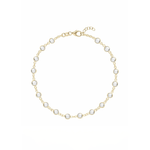 Bracelets 14K Gold White Topaz Strand Bracelet
