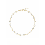 Bracelets 14K Gold White Topaz Strand Bracelet