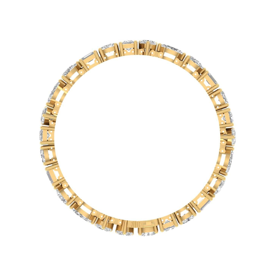 Bracelets 14K or 18K Gold and multi-shape Diamond 12.5 ct Tennis Bracelet, Lab Grown