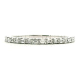 Bracelets 18K Gold East West Stretch Emerald Cut Diamond Tennis Bracelet, 15+ Carats