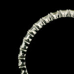 Bracelets 18K Gold East West Stretch Emerald Cut Diamond Tennis Bracelet, Modified U-Shape, Lab Grown
