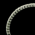 Bracelets 18K Gold Stretch Emerald Cut Diamond Tennis Bracelet, 4-prong, Lab Grown