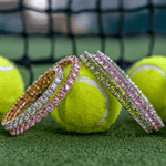 Bracelets 18K Gold Stretch Green Peridot Tennis Bracelet, 2.25-8.58 Carats