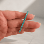 Bracelets 18K Gold Stretch Paraiba Tourmaline Tennis Bracelet, 2.25-8.58 Carats