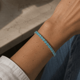 Bracelets 18K Gold Stretch Paraiba Tourmaline Tennis Bracelet, 2.25-8.58 Carats