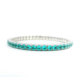 Bracelets 18K Gold Stretch Paraiba Tourmaline Tennis Bracelet, 2.25-8.58 Carats