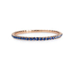 Bracelets 18K Gold Stretch & Stack Blue Sapphire Tennis Bracelet, 8.55-18 Carats