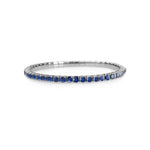 Bracelets 18K Gold Stretch & Stack Blue Sapphire Tennis Bracelet, 8.55-18 Carats