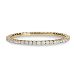 Bracelets 18K Stretch & Stack Round Diamond Tennis Bracelet, 6.0 Carats, Lab Grown